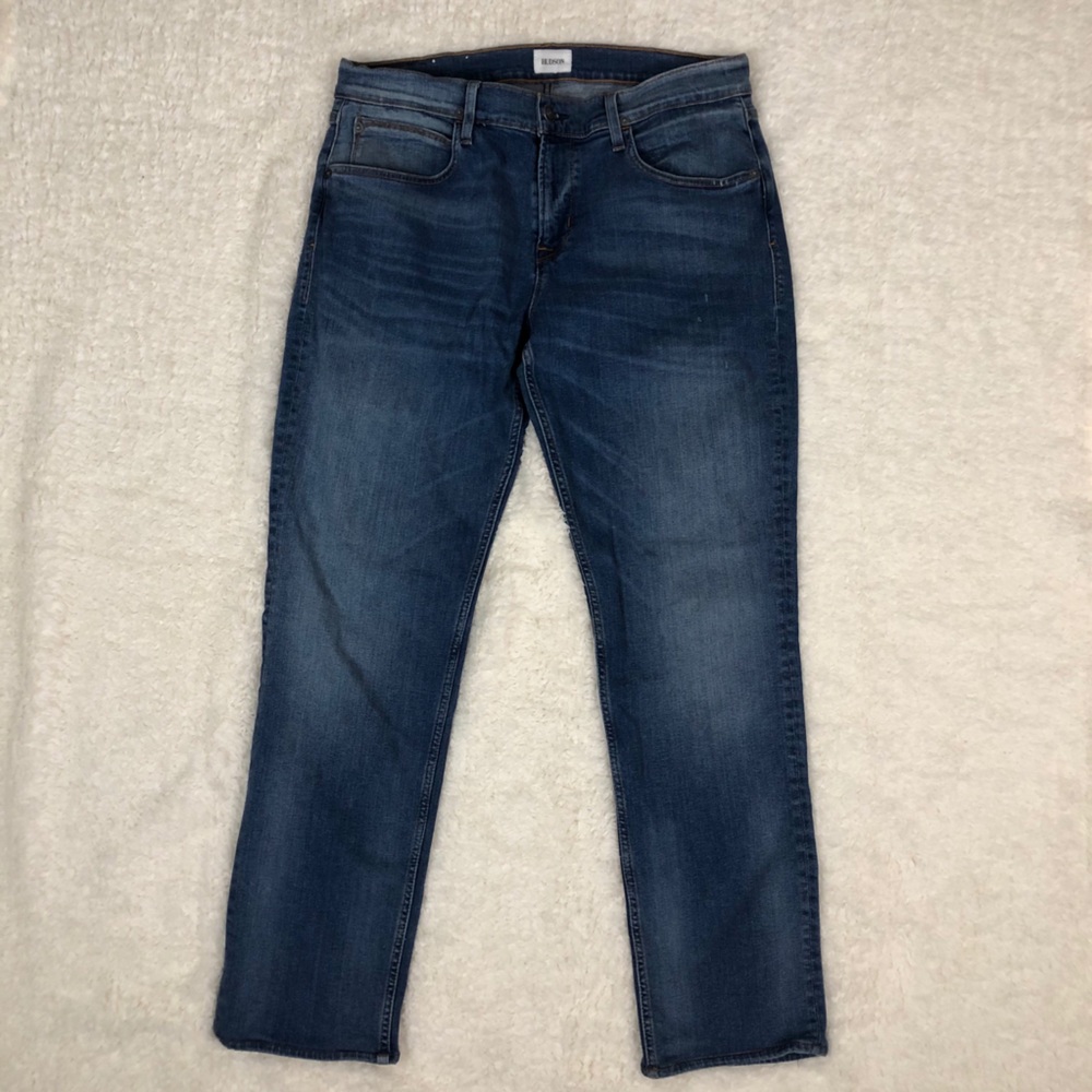 HUDSON 34x30 Blake Slim Straight Dark Wash Jeans